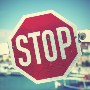 Stop traffic sign 
